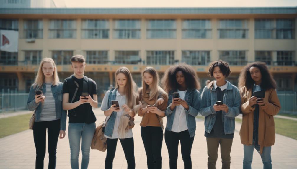 students use phones